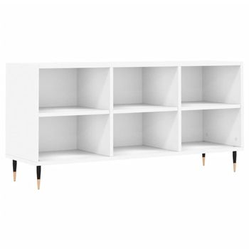 Mueble De Tv Madera De Ingeniería Blanco 103,5x30x50 Cm Vidaxl