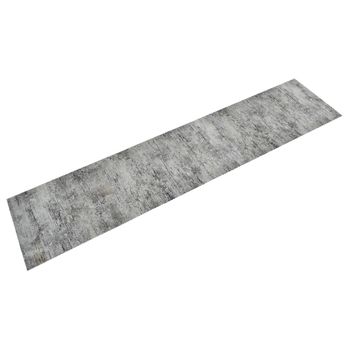 Alfombra De Cocina Lavable Terciopelo Aspecto Hormigón 60x300cm Vidaxl