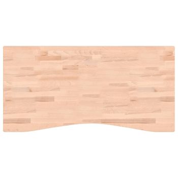 Tablero de escritorio madera maciza de haya 100x60x2.5 cm