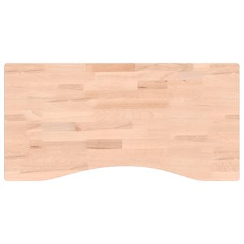 Tablero De Escritorio Madera Maciza De Haya 80x(36-40)x4 Cm Vidaxl