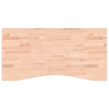 Tablero De Escritorio Madera Maciza De Haya 100x(45-50)x4 Cm Vidaxl