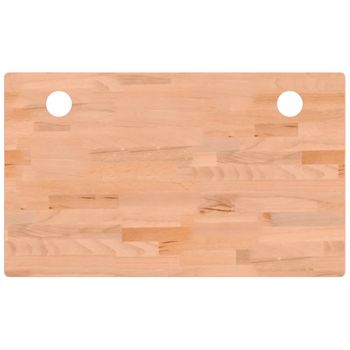 Tablero De Escritorio Madera Maciza De Haya 100x60x1,5 Cm Vidaxl