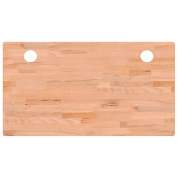 Tablero De Escritorio Madera Maciza De Haya 110x60x1,5 Cm Vidaxl