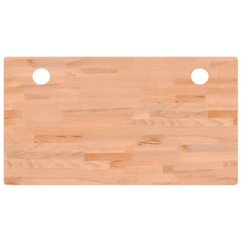 Tablero De Escritorio Madera Maciza De Haya 110x60x2,5 Cm Vidaxl