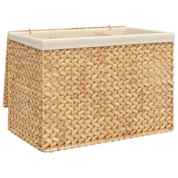 Cesta Para La Colada 25 X 53 X 36 Cm - Cesto Ropa Sucia – Cesta Rectangular  Con Asas Diseño Mimbre Marrón con Ofertas en Carrefour