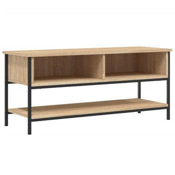 Mueble Para Tv Madera Contrachapada Roble Sonoma 100x35x45 Cm Vidaxl