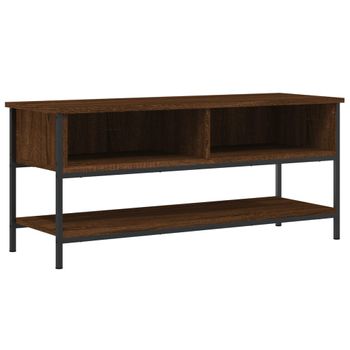 Mueble De Tv Madera Contrachapada Roble Marrón 100x35x45 Cm Vidaxl