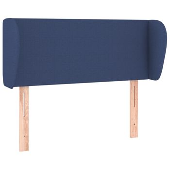 Cabecero De Tela Azul 83x23x78/88 Cm