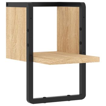 Edihome, Baldas Pared, Estanterias De Pared De 3 Niveles, Repisas Flotantes,  Estantes De Pared De Madera Natural, Decoracion, Ideal Para Salon,  Dormitorio, Baño (marrón Oscuro) con Ofertas en Carrefour