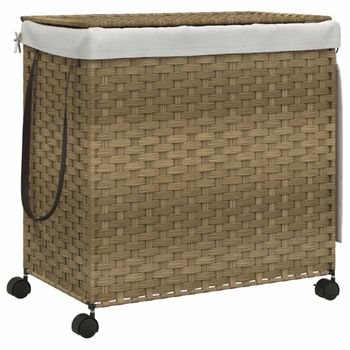 Cesto Para Ropa Sucia De Bambú Tela Homcom 42x35x84,5 Cm-gris con Ofertas  en Carrefour