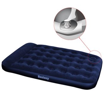 Colchón Hinchable Con Bomba De Pie Integrada 191x137x28 Cm Bestway