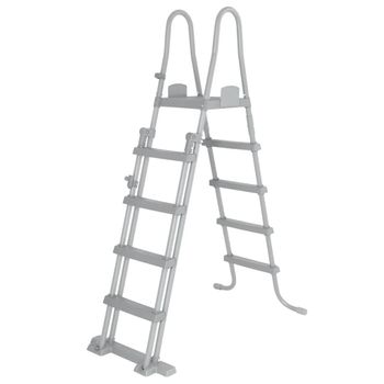 Escalera De Seguridad Para Piscina 4 Peldaños Flowclear 132 Cm Bestway