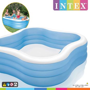 Piscina Swim Center Beach Wave 229x229x56 Cm 57495np Intex