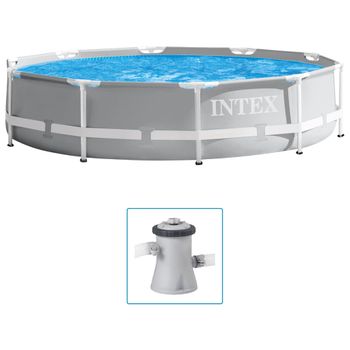 Conjunto De Piscina Prism Frame Premium 305x76 Cm Intex