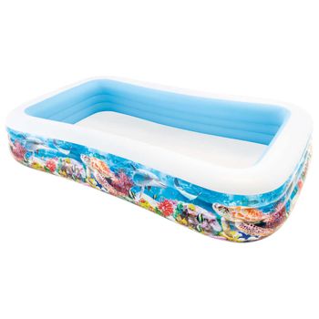 Piscina Familiar Swim Center Diseño Vida Marina 305x183x56 Cm Intex