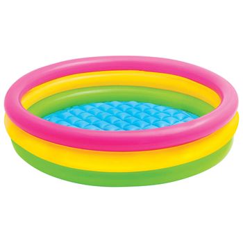 Piscina Inflable Con 3 Anillos Sunset 147x33 Cm Intex