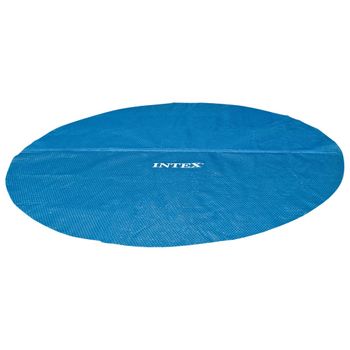 Cubierta De Piscina Solar Polietileno Azul 348 Cm Intex