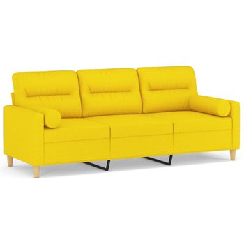 Sofá Cama Con Reposabrazos Tela Amarillo Claro Vidaxl con Ofertas en  Carrefour