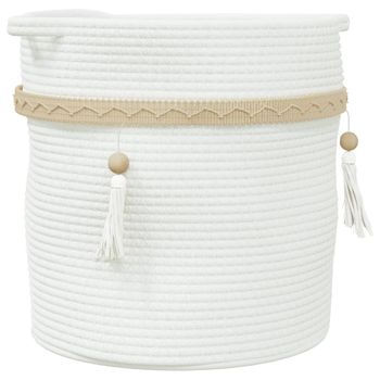 Cestas De Almacenaje 2 Uds Algodón Beige Y Blanco Ø28x28 Cm Vidaxl con  Ofertas en Carrefour