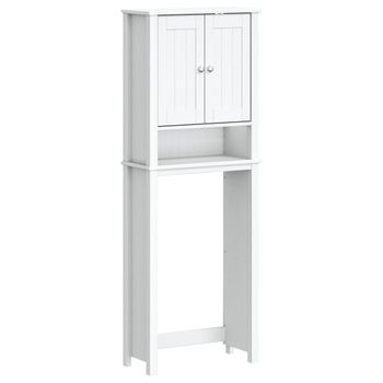 Clp Mueble Para Lavadora Darby Con Estantes Madera Blanco