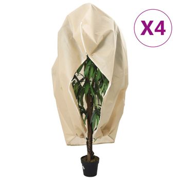 Cubiertas Para Plantas Con Cremallera 4 Uds 70 G/m² 3,93x3 M Vidaxl