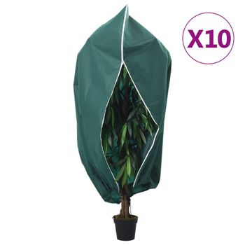 Cubiertas Para Plantas Con Cremallera 10 Uds 70 G/m² 2,36x2 M Vidaxl