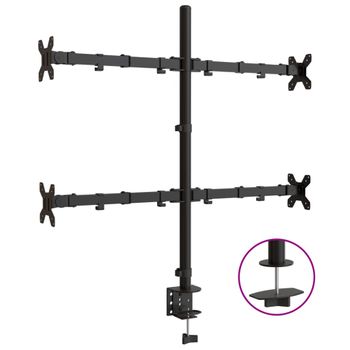 Soporte Para Tv De 13 A 27 Fonestar Extensible Hasta 41 Cm De La Pared, Vesa  100x100 De Color Negro con Ofertas en Carrefour