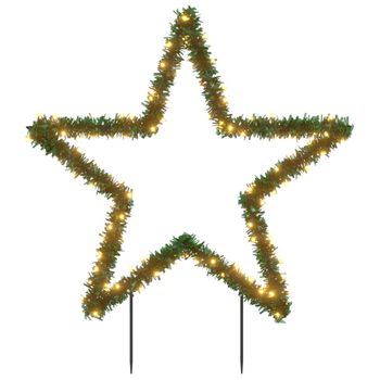 Estrella De Luz Decorativa Navidad Con Estacas 115 Led 85 Cm Vidaxl