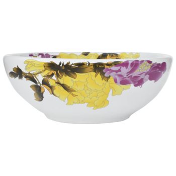 Lavabo Sobre Encimera Redondo Cerámica Multicolor Φ41x14 Cm Vidaxl