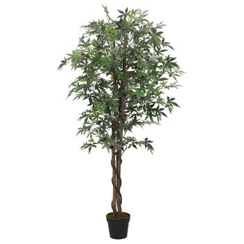 Planta Artificial De Peva Pe Acero Cemento Homcom Ø17x95 Cm-verde con  Ofertas en Carrefour