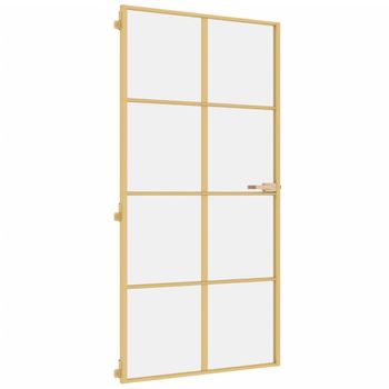 Puerta Corredera Vidrio Templado Y Aluminio Blanca 102,5x205 Cm Vidaxl con  Ofertas en Carrefour