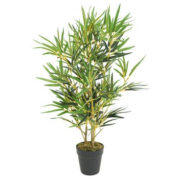 Árbol De Bambú Artificial Con 368 Hojas Verde 80 Cm Vidaxl