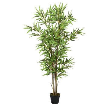 Árbol De Bambú Artificial Con 828 Hojas Verde 150 Cm Vidaxl