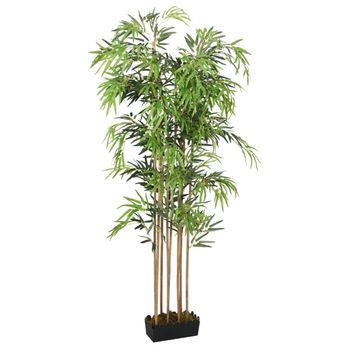 Planta De Bambú Artificial De Pe, Cemento Ø18x150 Cm - Outsunny. Verde con  Ofertas en Carrefour