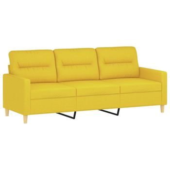 Sillón Con Taburete Tela Amarillo Claro 60 Cm Vidaxl con Ofertas en  Carrefour