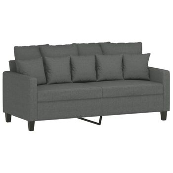 VidaXL Sofá cama de suelo 2 en 1 tela verde oscuro 112x174x55 cm