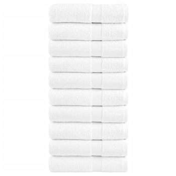 Toallas De Baño 10 Uds 100% Algodón Blanco 100x150 Cm 600 Gsm Vidaxl