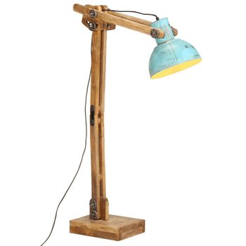 Lámpara De Pie Azul Desgastado 25 W E27 33x25x130-150 Cm Vidaxl