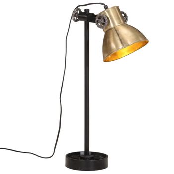 Lámpara De Escritorio Latón Vintage 25 W E27 15x15x55 Cm Vidaxl