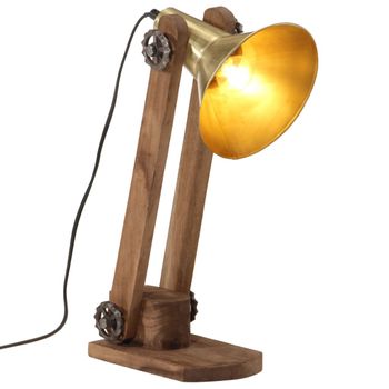 Lámpara De Escritorio Latón Vintage 25 W E27 23x13x52 Cm Vidaxl