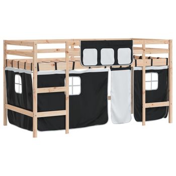 Cama Alta Para Niños Tobogán Y Escalera Madera Pino 208x230 Cm Vidaxl con  Ofertas en Carrefour