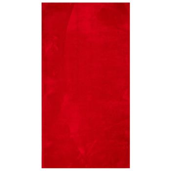 Alfombra De Pelo Corto Suave Lavable Huarte Rojo 80x150 Cm Vidaxl
