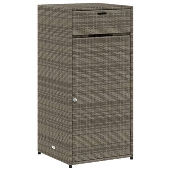 Armario De Almacenaje Exterior Pp Gris Y Negro 97x37x165 Cm Vidaxl con  Ofertas en Carrefour