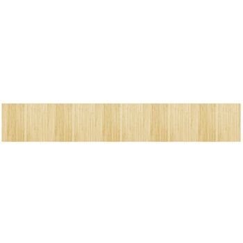 Alfombra Rectangular Bambú Color Natural Claro 80x500 Cm Vidaxl