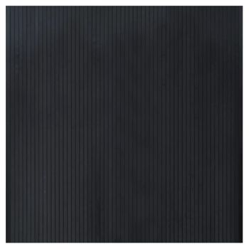 Alfombra Rectangular Bambú Negro 100x100 Cm Vidaxl