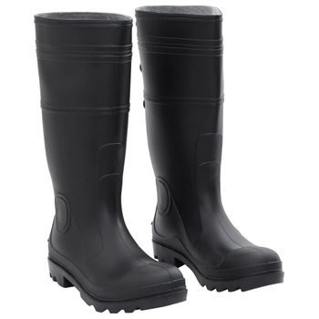 Botas De Agua Negro Número 41 Pvc Vidaxl