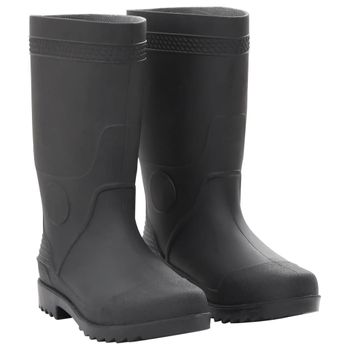 Botas De Agua Negro Número 39 Pvc Vidaxl