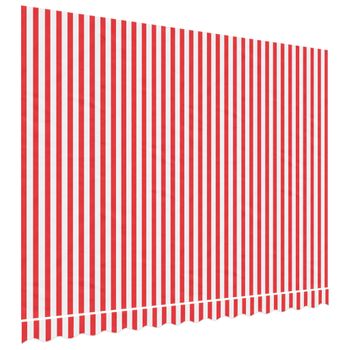 Tela De Repuesto De Toldo Rayas Rojas Y Blancas 3,5x2,5 M Vidaxl