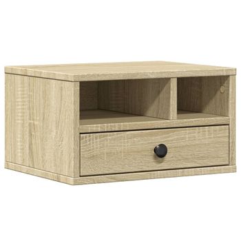 Soporte Impresora Madera Ingeniería Roble Sonoma 40x32x22,5 Cm Vidaxl