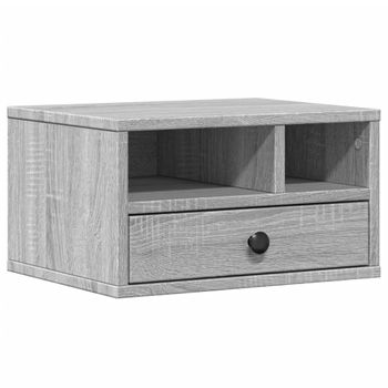 Soporte Impresora Madera Ingeniería Gris Sonoma 40x32x22,5 Cm Vidaxl